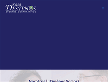 Tablet Screenshot of kmdestinos.com